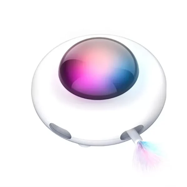 Ufo odkurzacz pojazd dla kota światła led interaktywny
